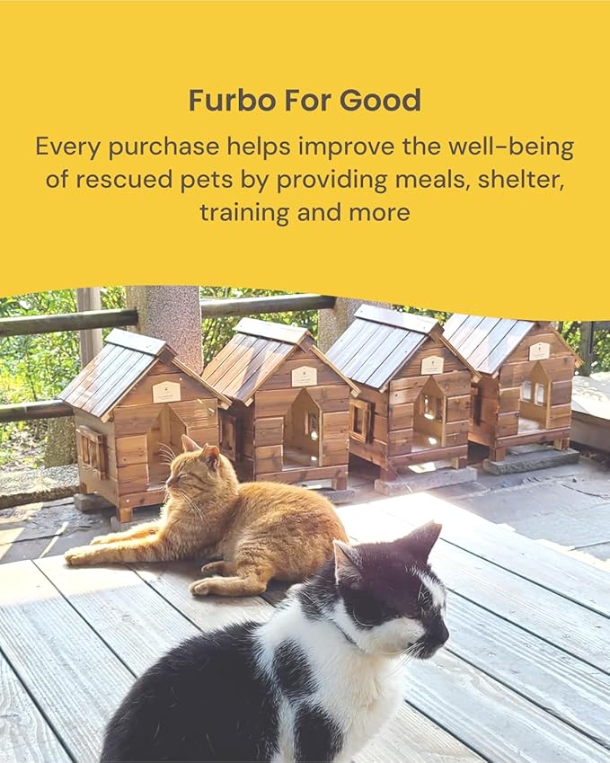 Furbo 360° Cat Camera - Unlock Camera & Smart Features w/Paid Plan: Home Security & Pet Safety Alerts, Rotating Treat Dispenser w/Speaker, Smart Cam w/Phone App (Subscription Required, 3mo Minimum)