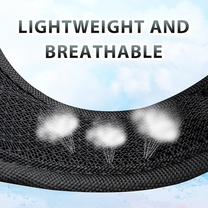 BARKBAY No Pull Dog Harness 3 Buckles Large Reflective Dog Harness with Front Clip and Easy Control Handle for Walking Training Running with ID tag Pocket(Black,M)