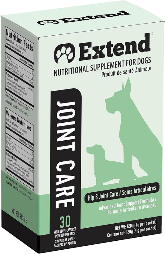 Extend Joint Care for Dogs - Hip and Joint Supplement Powder - Glucosamine for Dogs - Joint Pain Relief - MSM - Mobility & Flexibility Support - Advanced Joint Health - Made in USA
