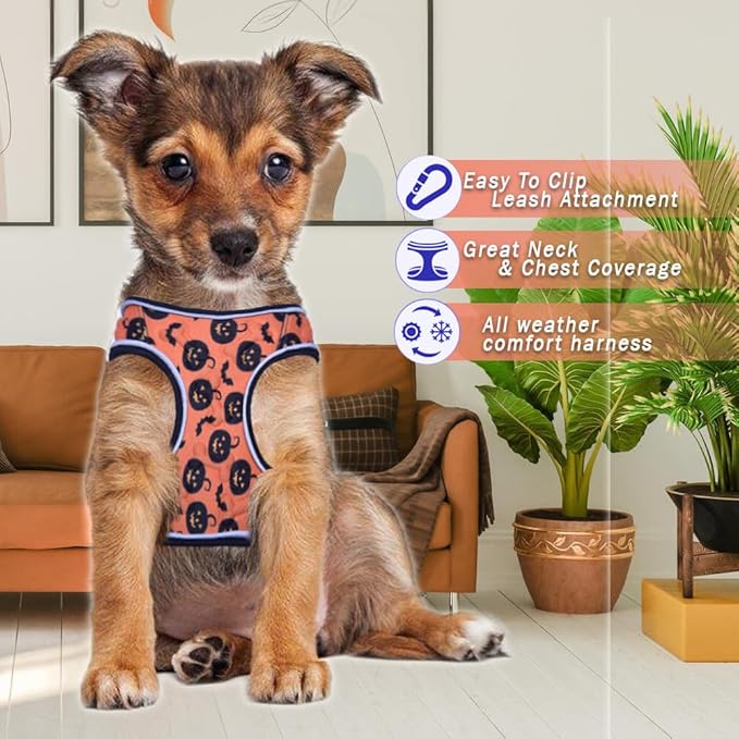 Comfort Fit Dog Harness Soft Padded No Pull Harness with Adjustable Buckles for Small Medium Large Dogs Step in Pet Vest with Easy Control Handle for Walking Jogging Running Training Dogs & Puppies