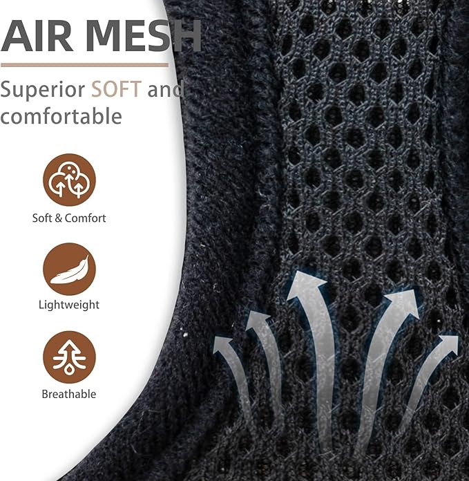 PUPTECK Adjustable Dog Harness Collar and Leash Set Step in No Pull Pet Harness for Small Medium Dogs Puppy and Cats Outdoor Walking Running, Soft Mesh Padded Reflective Vest Harnesses, Solid Black L