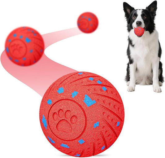 Smart Interactive Dog Toys, Activated Moving, Bouncing, Rotating Ball for Medium/Large Dogs, 2025 E-TPU Material, Motion-Activated Dog Ball to Keep Them Busy, IP54 Waterproof, Christmas Dog Gift