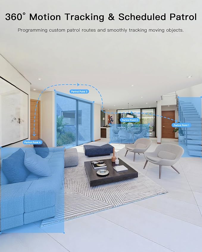 ARENTI 5G Indoor Security Camera, 4MP Pet Camera with Speaker for Dog/Cat, Baby Monitor with Phone App, Dual-Band WiFi, Auto Tracking, Super Night Vision, 2-Way Talk, 64G Local Storage (P2Q 64G)