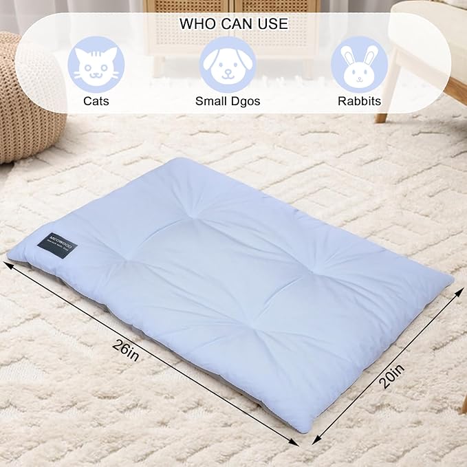 Cat Bed Mat,100% Cotton Warming Cat Pad, Pet Warm Pad for Cats, Mat for Dog and Cats Indoor Bed Couch Sofa Floors,Water Resistant Warm Mattress Avaliable on Both Sides