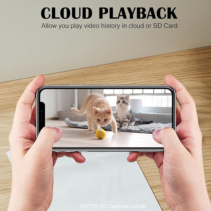 Automatic Cat Feeder with 2K Camera: Cat Food Dispenser with 6L Capacity, Container for Multiple Pet; Automatic Dog Feeder with Night Vision Support 5/2.4GHz & 2-Way Audio, Anti-Jam Design (White)