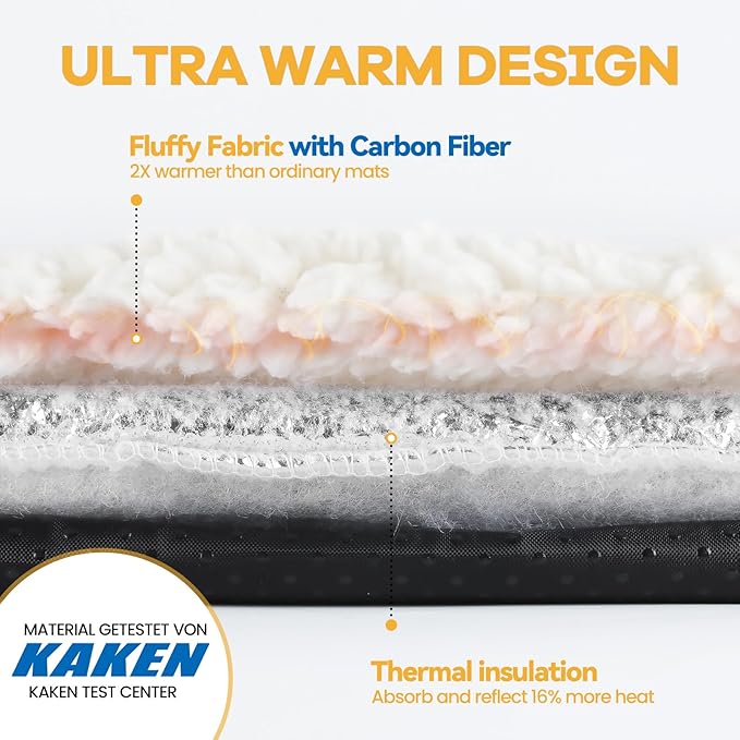 Self Warming Cat Bed Self Heating Cat Dog Mat 24 x 18 inch Extra Warm Thermal Pet Pad for Indoor Outdoor Pets with Removable Cover Non-Slip Bottom Washable Non Electric