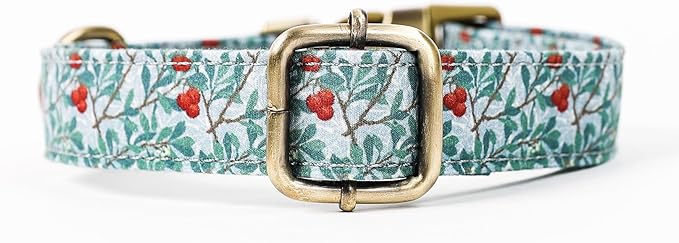 Personalized Dog Collar with Name and Phone Number Engraved,Adjustable Custom Puppy Collar,Organic Cotton Pet Collar for Small Medium Large Boy Girl Dogs