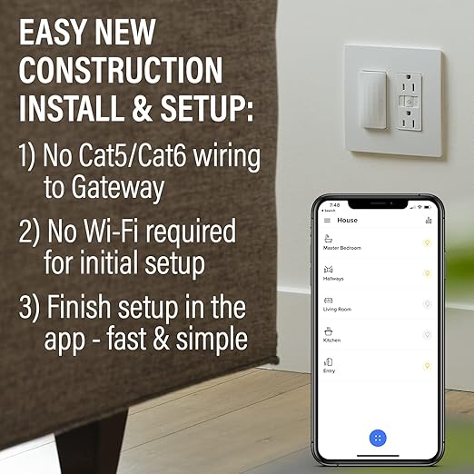 Legrand Radiant WNRH10KITWH Smart Switch with Netatmo Starter Kit, Tamper Resistant, Compatible with Alexa, Google Assistant & Apple HomeKit, White (1 Count)