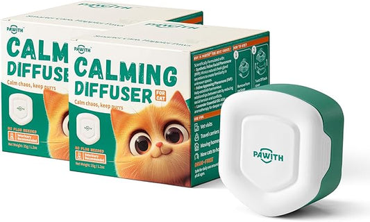 Cat Calming Gel Diffuser for Travel – Pheromone Diffuser for Cats & Kittens to Reduce Anxiety and Stress-Related Behaviors, No Electricity Needed, Long-Lasting Enhanced Calming Aid (Gel,2 Pack)