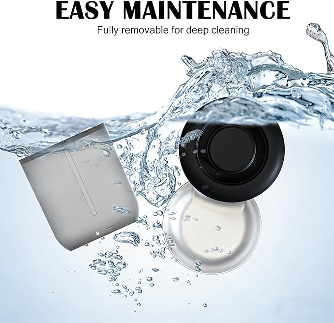 Automatic Cat Feeder with 2K Camera: Cat Food Dispenser with 6L Capacity, Container for Multiple Pet; Automatic Dog Feeder with Night Vision Support 5/2.4GHz & 2-Way Audio, Anti-Jam Design (Black)