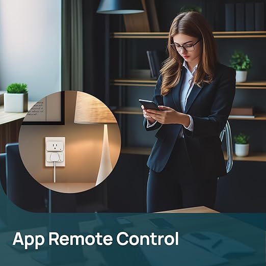 Linkind Matter Smart Plug with LED Night Light, Work with Alexa, Apple Home, Google, Smart Outlet 15A/1800W, Dusk to Dawn, Plug in Wall, Timer&Schedule, ETL&FCC Certified, 2.4GHz Wi-Fi Only, 1 Pack