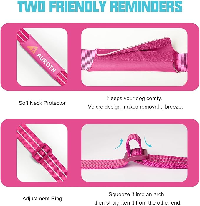 AUROTH Dog Harness and Leash Set, Soft Padded No Pull Dog Harness with 5.25FT Dog Leash, No Choke, Easy On Pet Vest, Adjustable Reflective Dog Vest Small Sized Dog, Easy Walking and Training