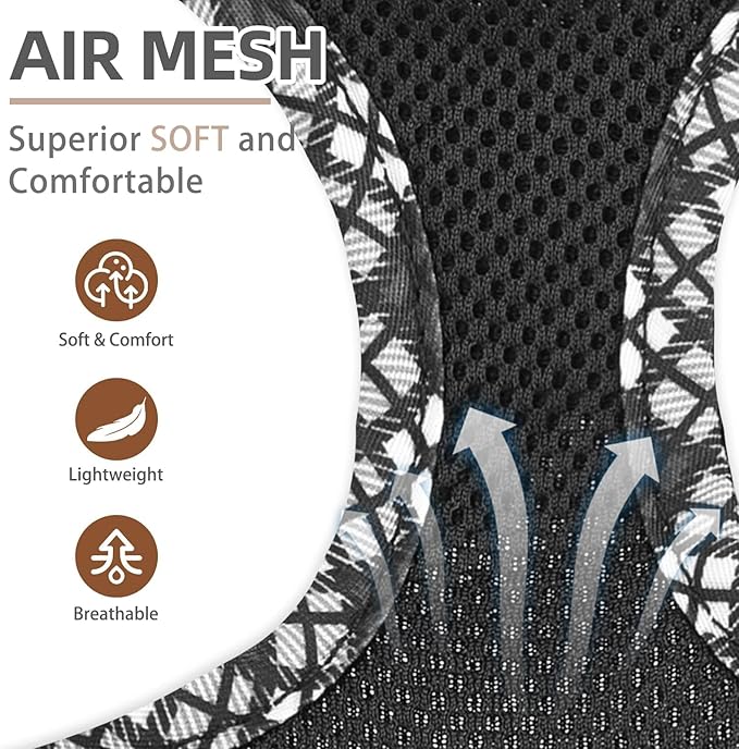 PUPTECK Dog Harness and Leash Set for Small Medium Dogs No Pull Step-in Soft Mesh Puppy Cat Vest Harnesses Reflective at Night, Black S