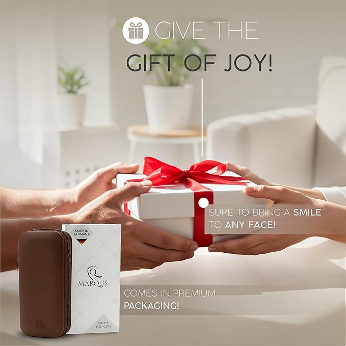 Manicure Set Solingen Made in Germany - 7 Piece Exclusive Finger & Toe Nail Clippers Kit for Women and Men in Real Leather Case, Color Brown