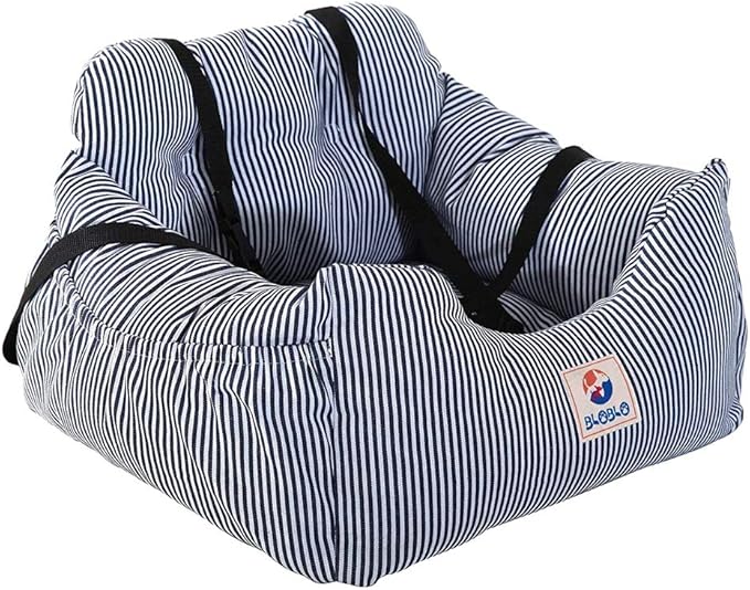 BLOBLO Dog Car Seat Pet Booster Seat Pet Travel Safety Dog Bed for Car with Storage Pocket