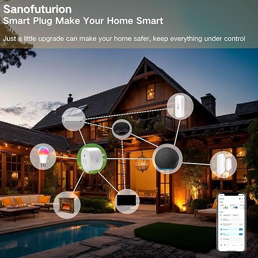 WiFi Smart Plug | Compatible with Alexa & Google Home | WiFi Outlet for Remote Control & Timer and Schedule Function | No Hub Required | Safety Certified (2Pack)