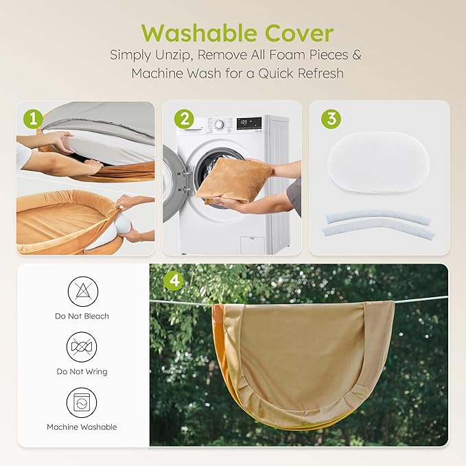 XL Orthopedic Dog Bed, Extra Large Dog Bed, Dog Sofa for Large Sized Dogs with Full-Surround Bolsters, Dual-Sided Dog Cooling Bed with Memory Foam, Washable Pet Sofa with Nonslip Bottom, Brown