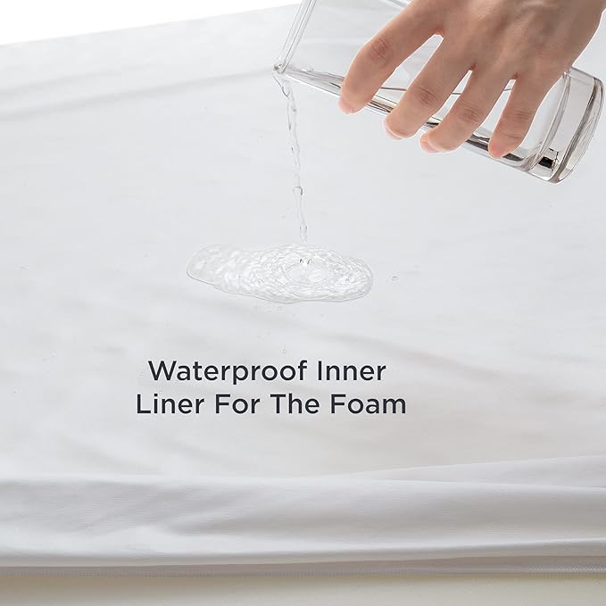 Bedsure Orthopedic Dog Bed Medium Size Dogs - Washable Medium Dog Cat Bed Waterproof, Comfort Pet Couch Sofa with Washable Removable Cover, Pets Bed with Nonskid Bottom, Lavender, 28"