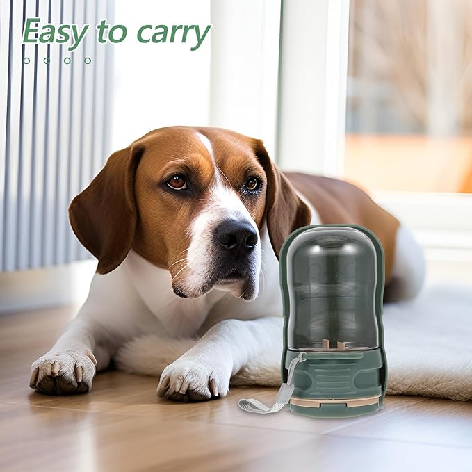 Portable Dog Water Bottle with Travel Water Dispenser for Outdoor Walking for Puppies and Cats Reusable Safe Material Easy to Clean and Use