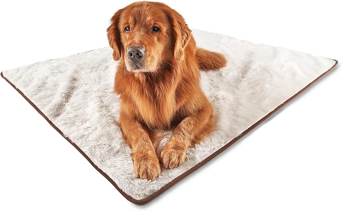 PupProtector Waterproof Throw Blanket for Dogs and Cats, Pet Blanket Cover for Couches, Sofas, Beds, Car Seats, Furniture, Calming Soft Faux Fur, Short White, Original (60" L x 50" W)
