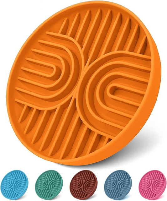 Slow Feeder Dog Bowls, Dishwasher Safe, Non-Slip Base, BPA-Free Slow Eating Dog Bowl (Terra Cotta, 1-Pack)