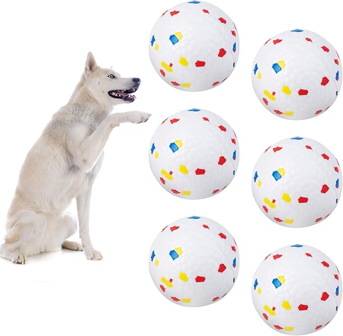 Pet Prime 2.5" ETPU Dog Balls for Upgraded Max Automatic Ball Launcher,6-Pack Durable Lightweight & Bite-Resistant Fetch Toys for Large Dogs,High Bounce & Easy to Clean