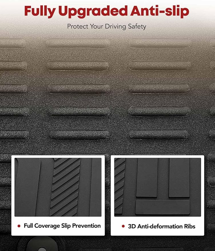 YHTAUTO Cargo Mat Compatible with 2021-2026 Ford Bronco 4-Door Trunk Mat TPE All Weather Floor Liner Odorless Custom Fit Cargo Liner for Bronco Accessories