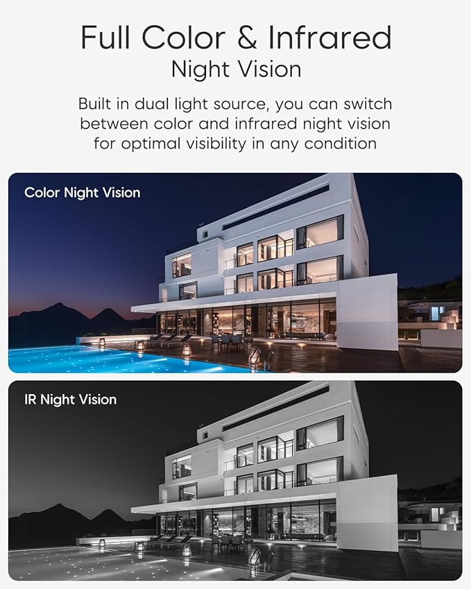 VSTARCAM 3MP+3MP Security Cameras Wireless Outdoor, 2K Dual Camera, 360° Pan & Tilt, Custom Alarm Sound, Full Color Night Vision, 2-Way Audio, 2.4GHz WiFi, PIR Motion Sensor,Real Time Notifications