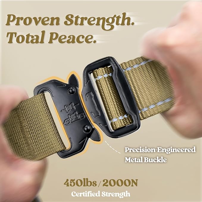 rabbitgoo Tactical Dog Harness Medium Sized, No Pull Upgraded Reflective Heavy Duty Molle Vest with Handle, Adjustable Military Service Dog Vest for Walking Hiking Training, Brown, M