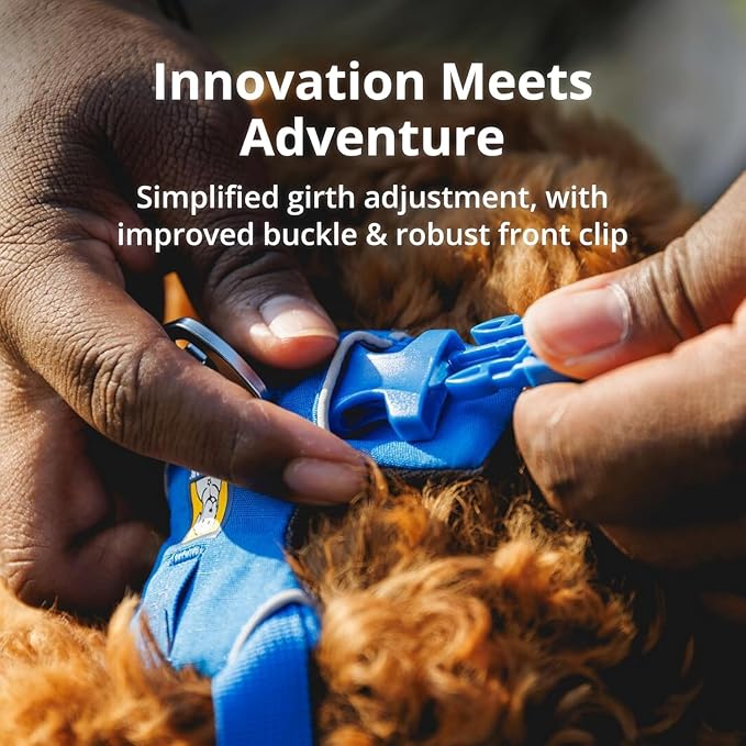 Ruffwear, Front Range Dog Harness, Reflective Soft Padded Everyday Harness with Dual Leash Clips, Adjustable and Lightweight Fit for Training or Walking for All Dogs, Red Canyon, Medium