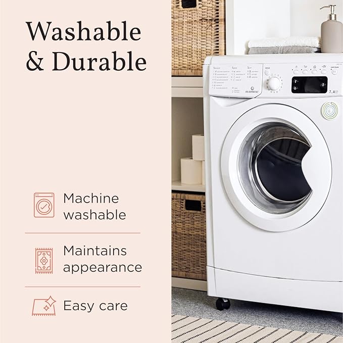 Lovewag Cat Litter Mat 2 Pack - Large 36x48 Machine Washable Easy Clean Non-Slip Waterproof Trapping Mats for Cats - Moonlit Night