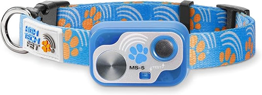 MS-5 Designer Series, Premium Performance Automatic Pet Door Collar by High Tech Pet Brand - Class A Battery Included - Stylish Design - Waterproof - Rugged - USA Support (Paw)
