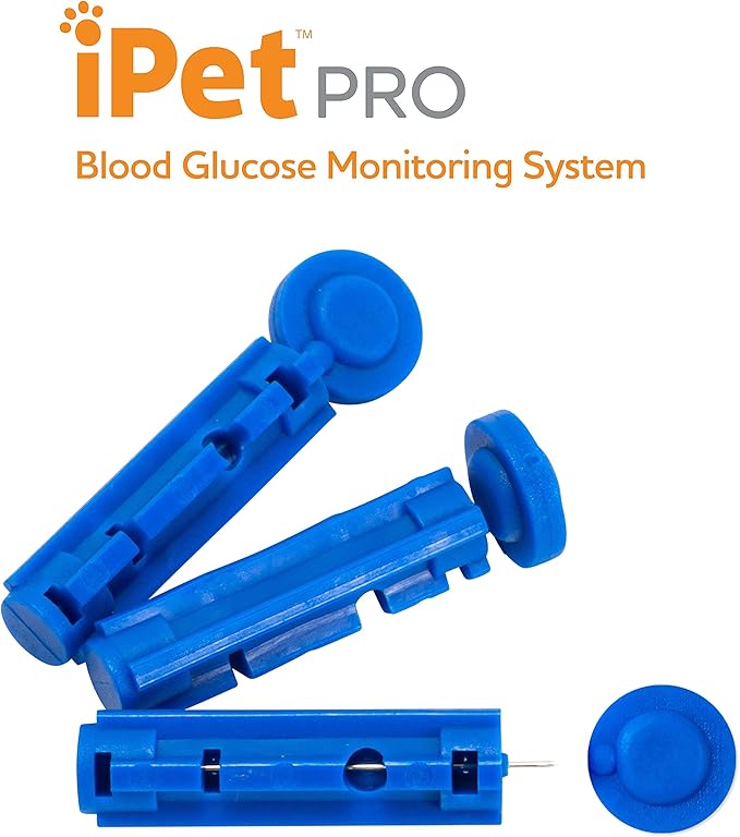 UltiCare VetRx iPet PRO Blood Glucose Monitoring System (28 Gauge 100 ct. Lancets)