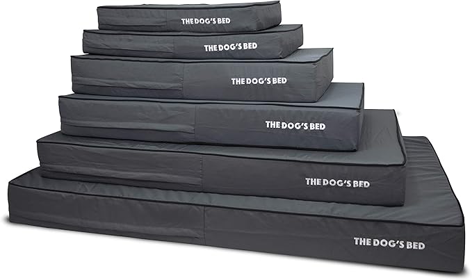 The Dog’s Bed Orthopedic Memory Foam Dog Bed, XXL Grey & Black, Waterproof, Supportive Dog Bed with Replaceable Covers, Veterinary Approved