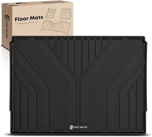 YHTAUTO Cargo Mat Compatible with 2021-2026 Ford Bronco 4-Door Trunk Mat TPE All Weather Floor Liner Odorless Custom Fit Cargo Liner for Bronco Accessories