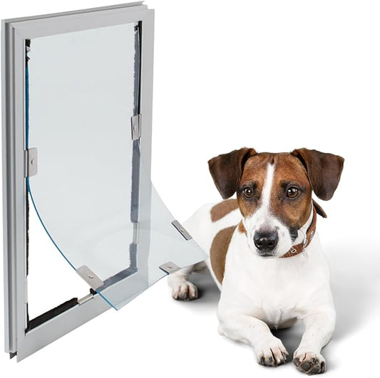 Elbert Mountain Pet Door - Universal Screen Model | Cat & Dog Door for Screen Porches, Sliding Doors & Windows | Magnetic-Seal Flap | Bug-Proof Heavy-Duty Frame