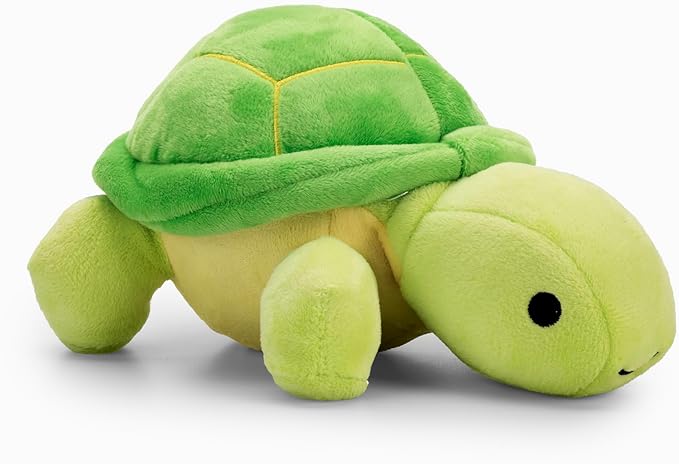 Flourish Pets 3 in 1 Multi-Layer Chew Toy for Active Dogs | Non-Toxic BPA Free Double Stitched Soft Fabric Exterior Dog Toys | Long-Lasting Dog Plush Toys - Large Turtle 9.5"