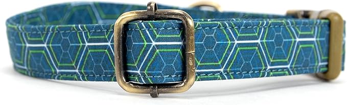 Personalized Dog Collar with Name and Phone Number Engraved,Adjustable Custom Puppy Collar,Organic Cotton Pet Collar for Small Medium Large Boy Girl Dogs