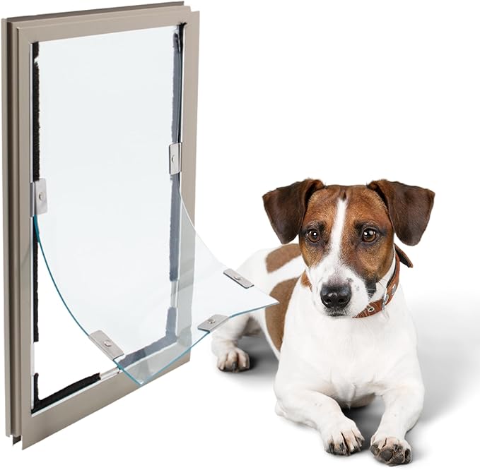 Elbert Mountain Pet Door - Universal Screen Model | Cat & Dog Door for Screen Porches, Sliding Doors & Windows | Magnetic-Seal Flap | Bug-Proof Heavy-Duty Frame