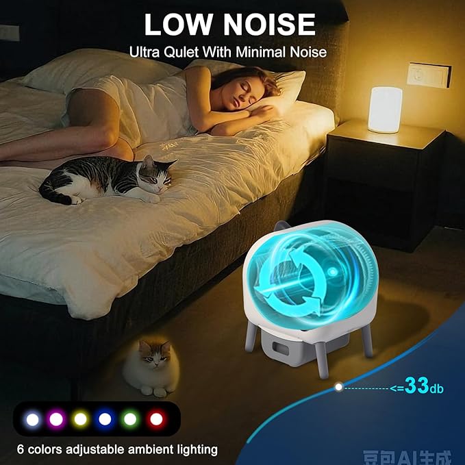 Automatic Self Cleaning Cat Litter Box, Self Cleaning Litter Box, 76L Extra Capacity with 15L Waste Drawer, APP Control & 3-Layer Safety Protection, Ultra-Quiet Safety Design for All Cats