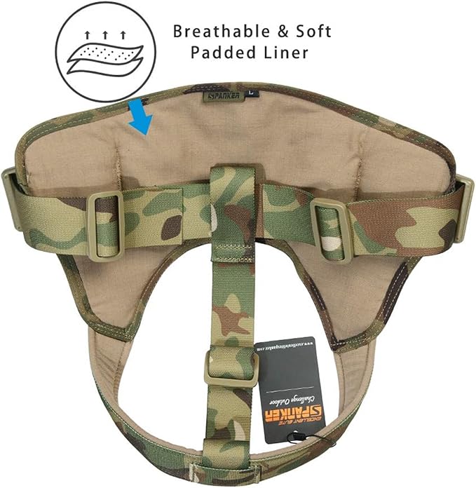 EXCELLENT ELITE SPANKER Tactical Dog Harness Military Patrol Harness No-Pull Service Dog Vest Military Dog Vest Adjustable Training Working Dog Vest with Handle for Medium Large Dogs(MCP-XS)