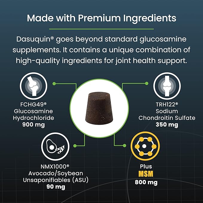 Nutramax Dasuquin for Large Dogs, Joint Health Supplement, Contains Glucosamine for Dogs, Plus Chondroitin, ASU, MSM and More, Supports Healthy Joints, Soft Chews, 42 Count