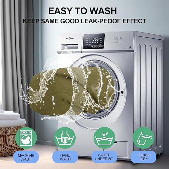 Smiry Waterproof Dog Blanket, 52x82 Inch Soft Pet Bed Cover Reversible, Washable Sofa Couch Furniture Protector for Small Medium Large Dog Puppy Cat, Geometric, Green/Navy