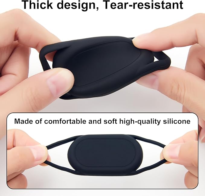 DDJ [2 Pack] Dog Collar Holder for Samsung Smart Tag 2, Dog GPS Tracker Waterproof Silicone Case for Galaxy Smarttag2, Anti-Lost and Scratch Resistant, for Cat, Pet, Fits Different Width Collars