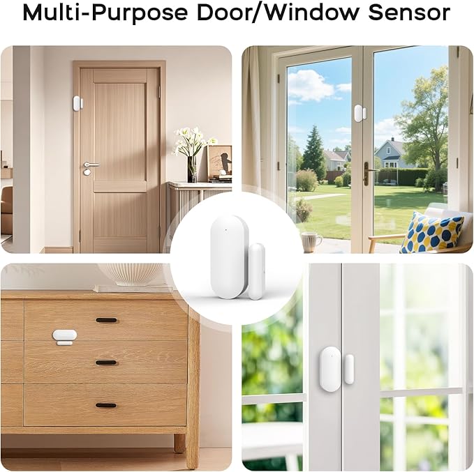 Security Systems for House,Wireless Alarm System with WiFi+GSM/4G,App Alerts & Auto Alarm Dial,Door/Window Alarms Motion Sensors Remote Control,Smart Life Tuya APP,NO Monthly Fees