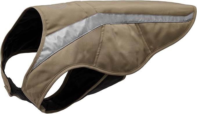 BASSDASH Dog Insulated Coat Safety Vest Water Resistant Chest Protection Reflective High Visibility for Hunting Outdoor