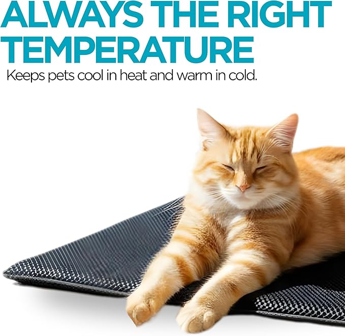 Large Dog Cooling Mat Indoor for Nikken Kenko Cool Pet Pad, Self Cooling Dog Bed Mats for Summer, Breathable Cool Mat for Dogs & Cats, Comfortable Puppy & Cat Cooler Bed Essentials for Pets (Large)