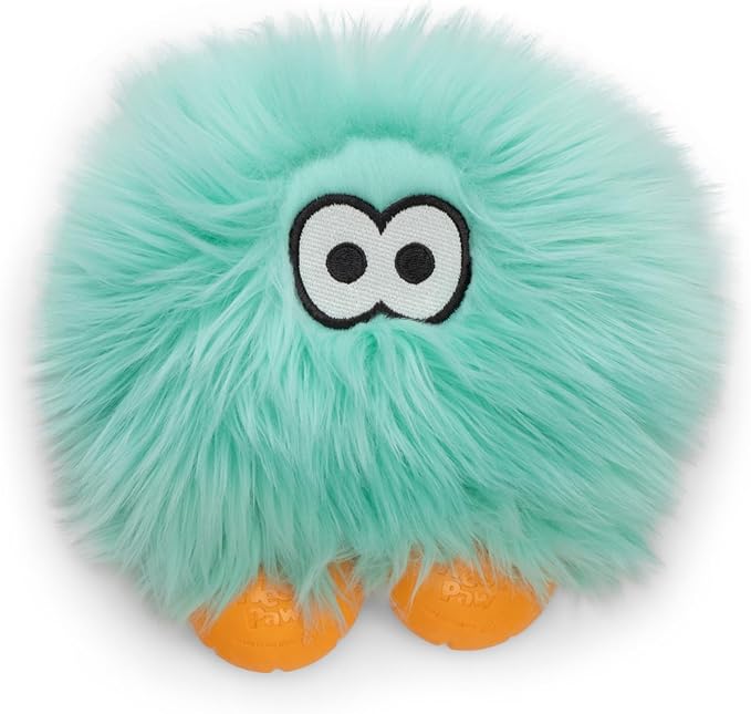 WEST PAW Rowdies Rolf Durable Plush Dog Toy with HardyTex Reinforced Seams Engaging Squeaker with Soft Cuddly Exterior Hand Sewn and Finished in Bozeman Montana for Dogs - Seafoam