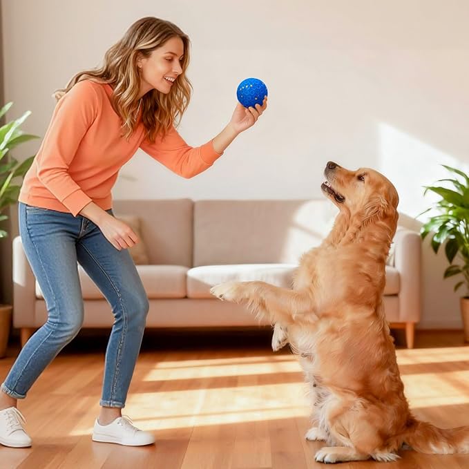 Smart Interactive Dog Toys for Aggressive Chewers, Self-Moving Chew Proof Dog Ball with Automatic Vibrating, IP54 Waterproof & E-TPU Material - Boredom & Training for Medium/Large Dogs