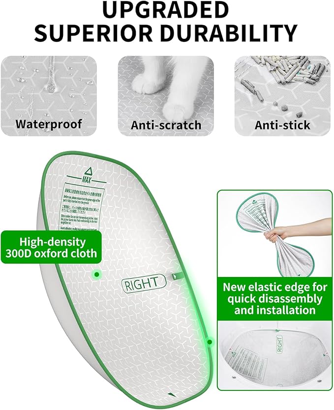 PETKIT 2025 Upgraded Automatic Cat Litter Box 2-Way Odor Remover & 20 Trash Bags,App Control Smart Robot with Anti-Scratch Inner Mat, Self-Cleaning Cat Litter Box True Integration & Structure Safety